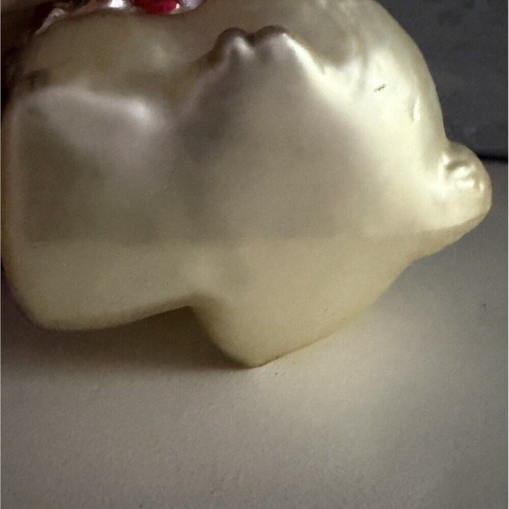 Fitz and Floyd Hand Blown Glass Snowy Woods Bunny Rabbit Ornament - Picture 9 of 9